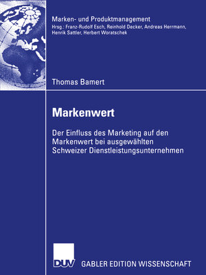 cover image of Markenwert